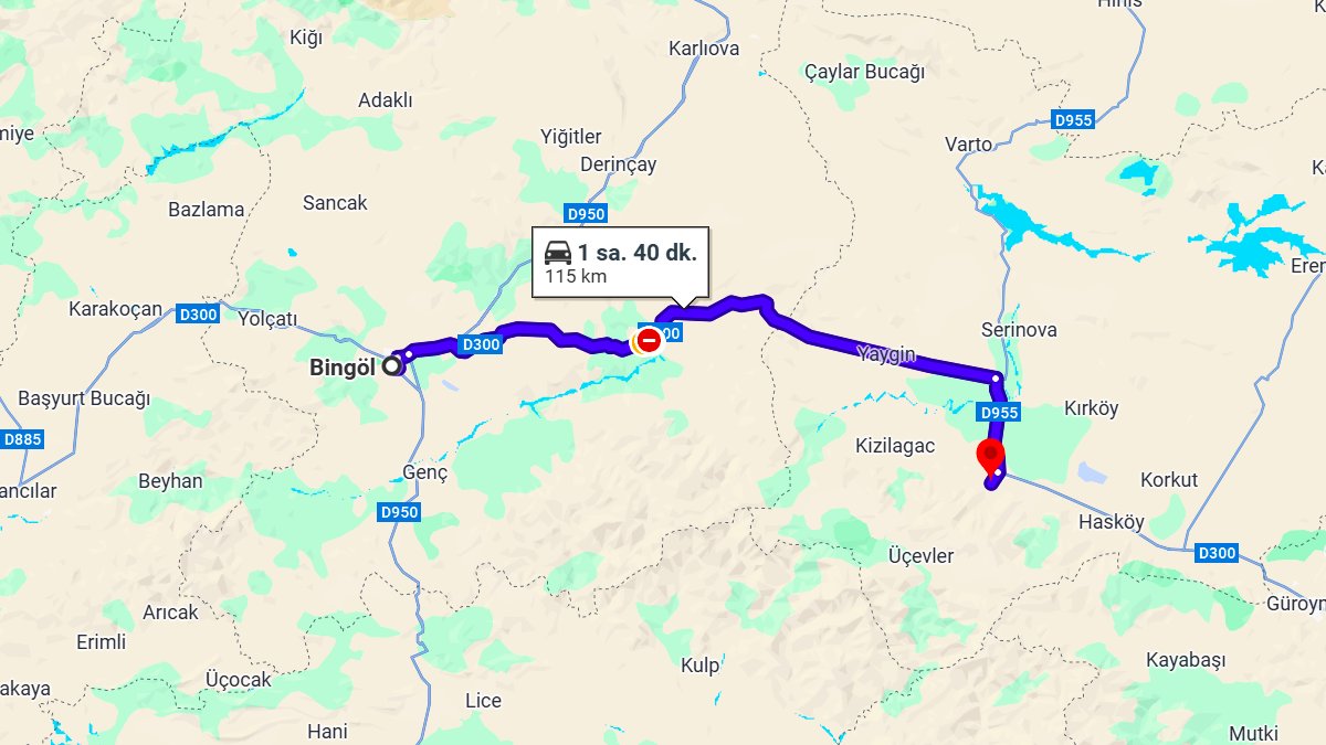 Bingöl ile Muş Arası Kaç Km? Kaç Saat? Bingöl/Muş Mesafe Bilgisi!