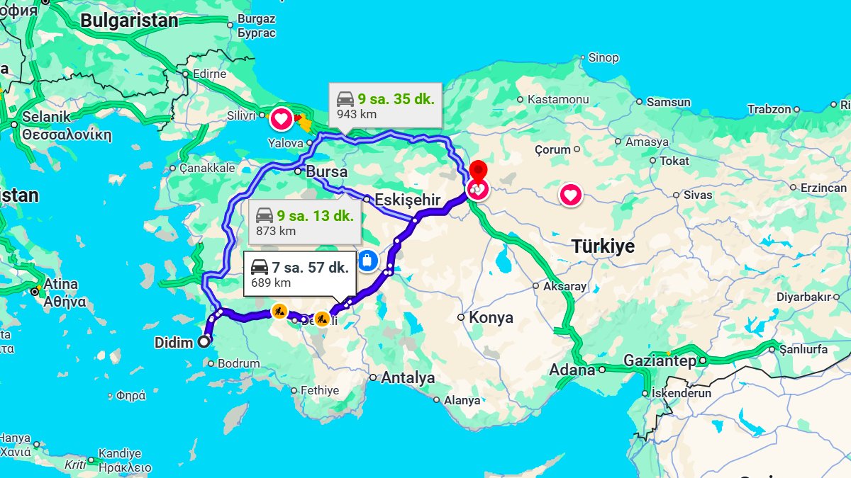Didim ile Ankara Arası Kaç Km? Kaç Saat? Didim/Ankara Mesafe Bilgisi!
