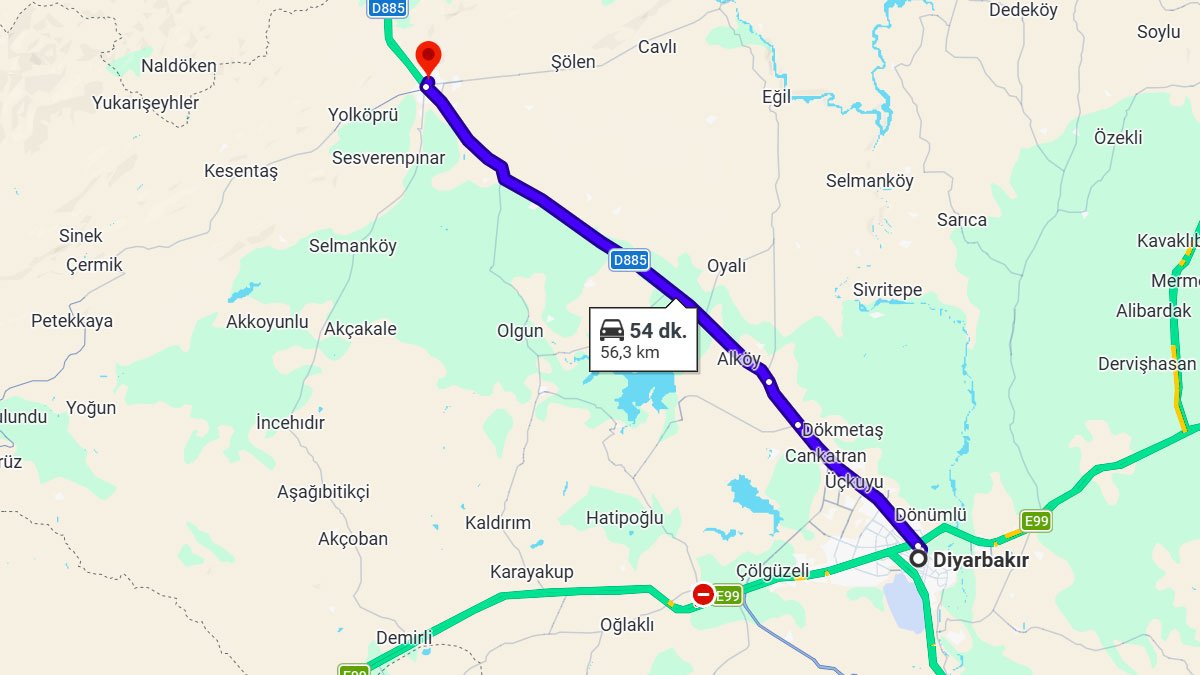 Diyarbakır ile Ergani Arası Kaç KM? Kaç Saat? Diyarbakır/Ergani Mesafe Bilgisi!