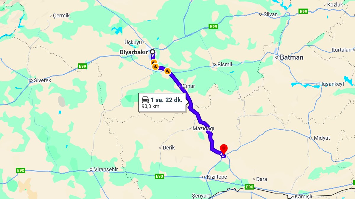 Diyarbakır ile Mardin Arası Kaç KM? Kaç Saat? Diyarbakır/Mardin Mesafe Bilgisi!