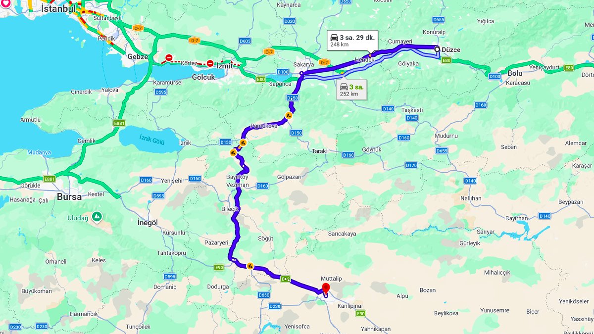 Düzce ile Eskişehir Arası Kaç KM? Kaç Saat? Düzce/Eskişehir Mesafe ve Yol Tarifi!