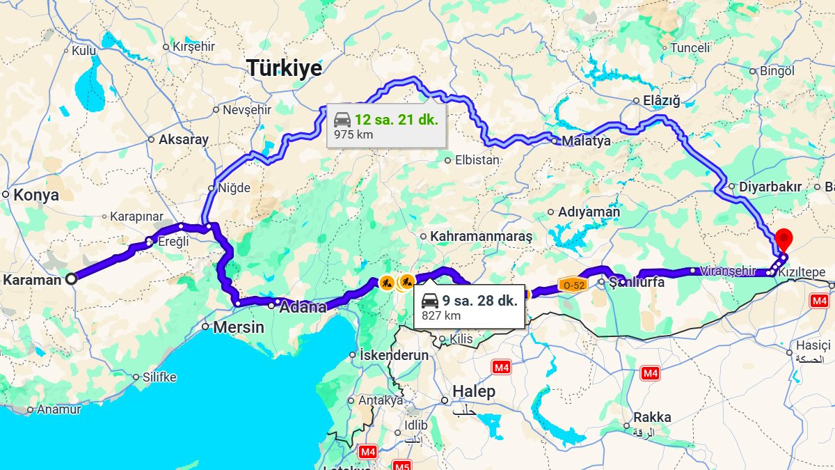 Karaman ile Mardin Arası Kaç KM? Kaç Saat? Karaman/Mardin Mesafe Bilgisi!