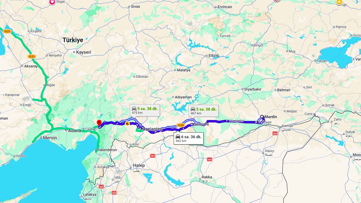 Mardin ile Osmaniye Arası Kaç KM? Kaç Saat? Mardin/Osmaniye Mesafe ve Yol Tarifi!