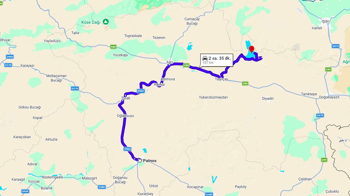 Patnos ile Balık Gölü Arası Kaç KM? Kaç Saat? Patnos/Balık Gölü Mesafe Bilgisi!