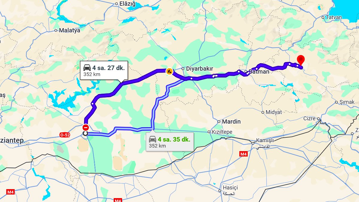 Şanlıurfa ile Siirt Arası Kaç KM? Kaç Saat? Şanlıurfa/Siirt Mesafe Bilgisi!