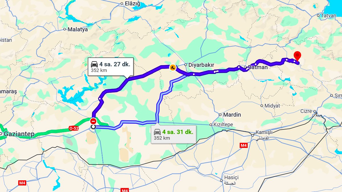 Şanlıurfa ile Siirt Arası Kaç KM? Kaç Saat? Şanlıurfa/Siirt Mesafe Bilgisi!