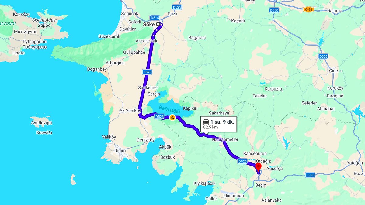 Söke ile Milas Arası Kaç KM? Kaç Saat? Söke/Milas Mesafe Bilgisi!