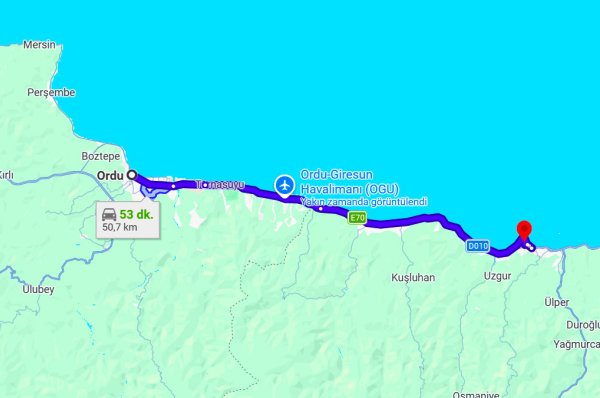 Ordu Giresun Arası Kaç Km?