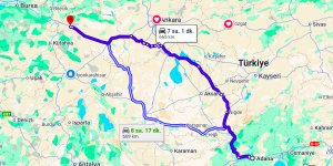 Adana Eskişehir Arası Kaç Km?