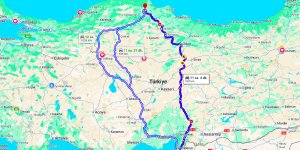 Hatay Sinop Arası Kaç Km?