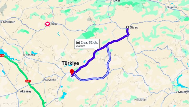 Sivas Kayseri Arası Kaç Km?