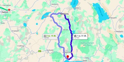 Isparta Antalya Arası Kaç Km?