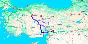 Ankara Gaziantep Arası Kaç Km?