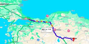 İstanbul Kayseri Arası Kaç Km?