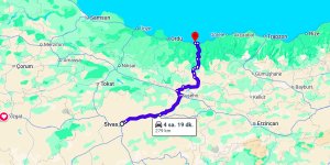 Sivas Giresun Arası Kaç Km?