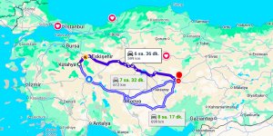 Kütahya Kayseri Arası Kaç Km?