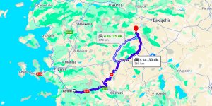 Aydın Kütahya Arası Kaç Km?