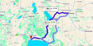 Konya Antalya Arası Kaç Km?
