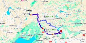Kayseri Şanlıurfa Arası Kaç Km?