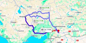 Aksaray Gaziantep Arası Kaç Km?