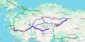 Sivas Aydın Arası Kaç Km?