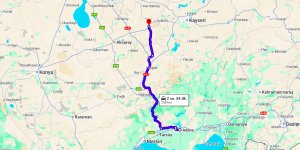 Adana Nevşehir Arası Kaç Km?