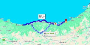 Giresun Rize Arası Kaç Km?