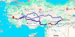 Diyarbakır Aydın Arası Kaç Km?