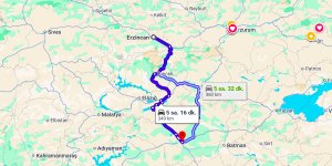 Erzincan Diyarbakır Arası Kaç Km?