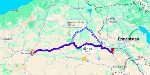 Erzurum Iğdır Arası Kaç Km?