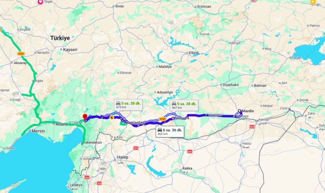 Mardin Osmaniye Arası Kaç Km?