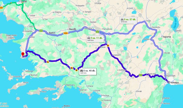 Antalya Didim Arası Kaç Km?