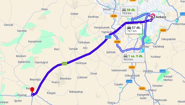 Ankara Polatlı Arası Kaç Km?
