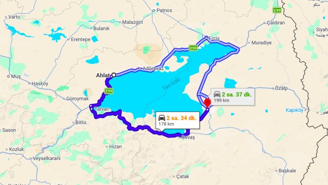 Ahlat Van Arası Kaç Km?