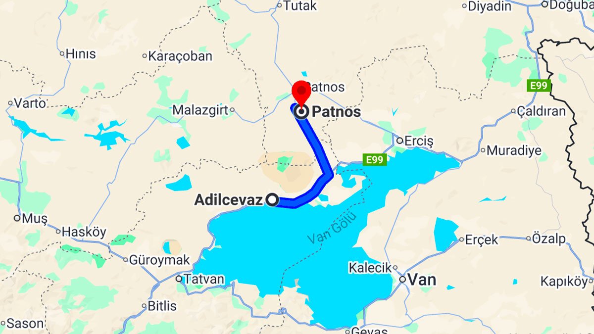 Adilcevaz Patnos Arası Kaç Km?