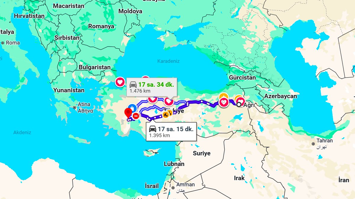 Ağrı ile Burdur Arası Kaç KM? Kaç Saat? Ağrı/Burdur Mesafe Bilgisi!