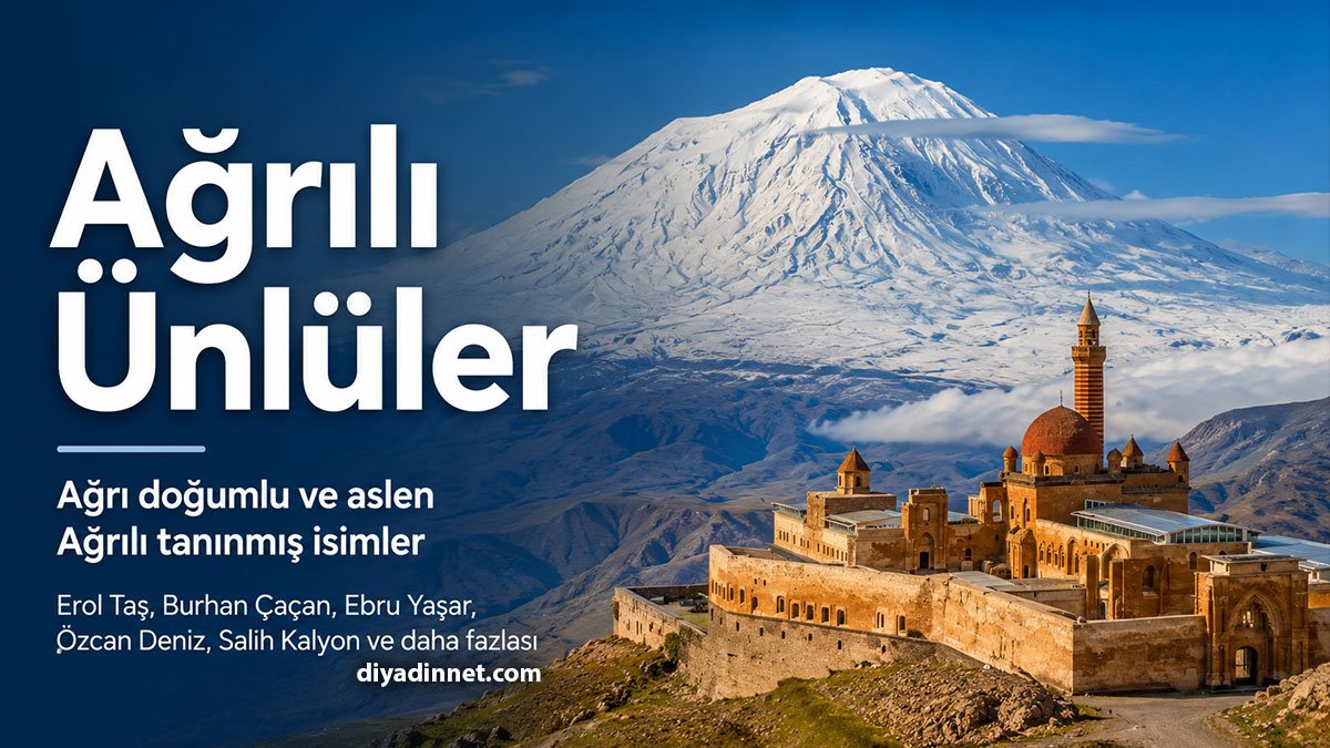 Ağrılı Ünlüler, Ağrılı Ünlü Olmuş Türk ve Kürt Sanatçılar