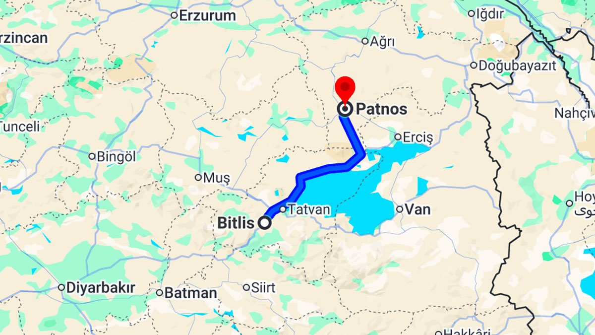 Bitlis Patnos Arası Kaç Km?