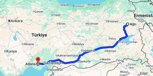 Ağrı Adana Arası Kaç Km?