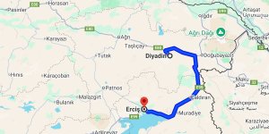 Diyadin Erciş Arası Kaç Km?