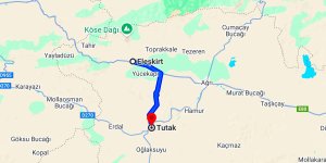 Eleşkirt Tutak Arası Kaç Km?