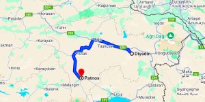 Diyadin Patnos Arası Kaç Km?