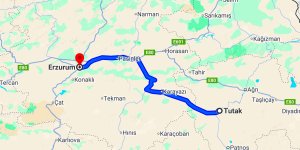Tutak Erzurum Arası Kaç Km?