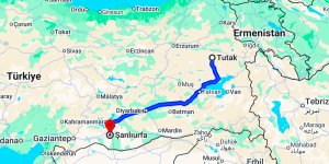 Tutak Şanlıurfa Arası Kaç Km?