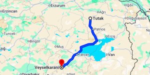 Tutak Veysel Karani Türbesi Arası Kaç Km?
