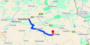 Köprüköy Tutak Arası Kaç Km?