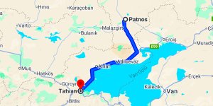 Patnos Tatvan Arası Kaç Km?