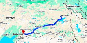 Patnos Gaziantep Arası Kaç Km?