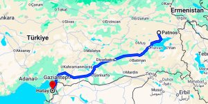 Patnos Hatay Arası Kaç Km?