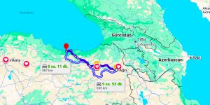Ağrı Giresun Arası Kaç Km?